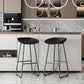 Gambe contemporanee in metallo interno a bassa schiena sgabello da bar sedile
