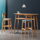 Modern Rubberwood Indoor Bar Stools Natural Finish with Backrest Clearhalo 'Bar Furniture' 'Bar Stools' 'bar_stools' 'furn' 'furn_bar_stools' 'Furniture' 'Kitchen & Dining Furniture' 7734245