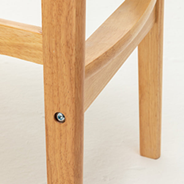 Modern Rubberwood Indoor Bar Stools Natural Finish with Backrest Clearhalo 'Bar Furniture' 'Bar Stools' 'bar_stools' 'furn' 'furn_bar_stools' 'Furniture' 'Kitchen & Dining Furniture' 7734255