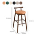 Contemporary Ash Wood Backrest Counter High Stool with 4 Legs Clearhalo 'Bar Furniture' 'Bar Stools' 'bar_stools' 'furn' 'furn_bar_stools' 'Furniture' 'Kitchen & Dining Furniture' 7734513