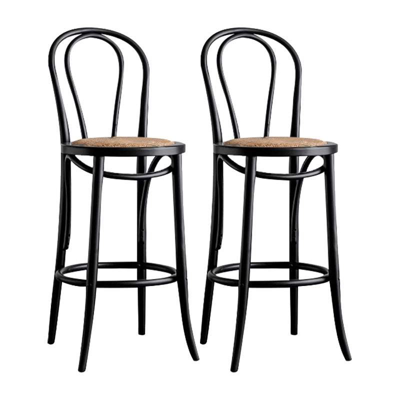 Moderner Holz im Rückenlehne Schalter hoher Stuhl mit 4 Beinen