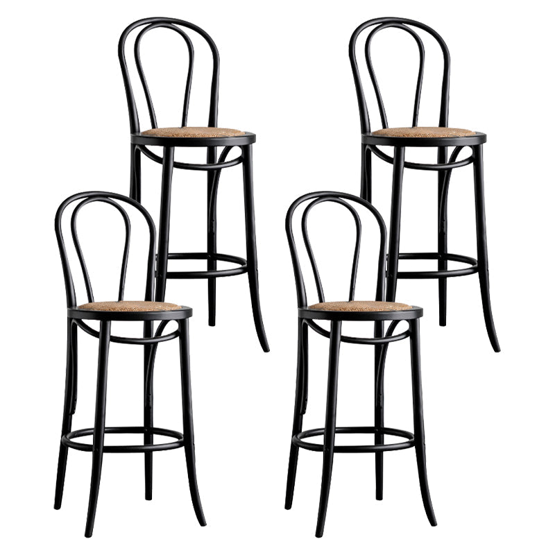 Moderner Holz im Rückenlehne Schalter hoher Stuhl mit 4 Beinen