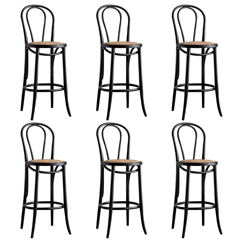 Moderner Holz im Rückenlehne Schalter hoher Stuhl mit 4 Beinen