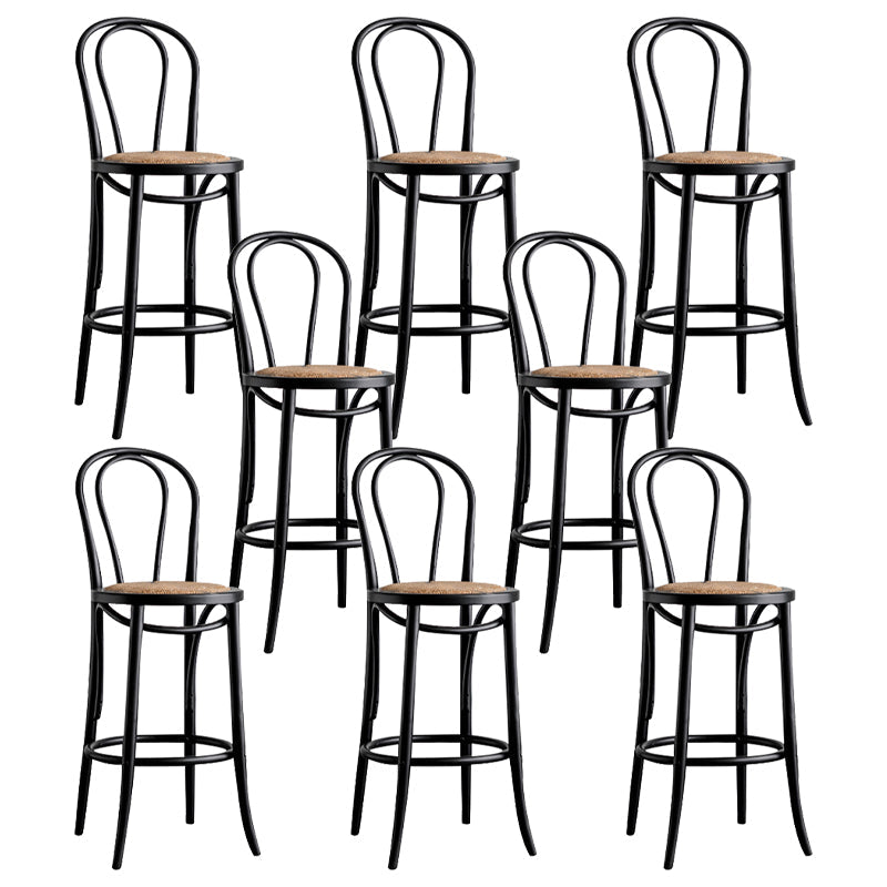 Moderner Holz im Rückenlehne Schalter hoher Stuhl mit 4 Beinen