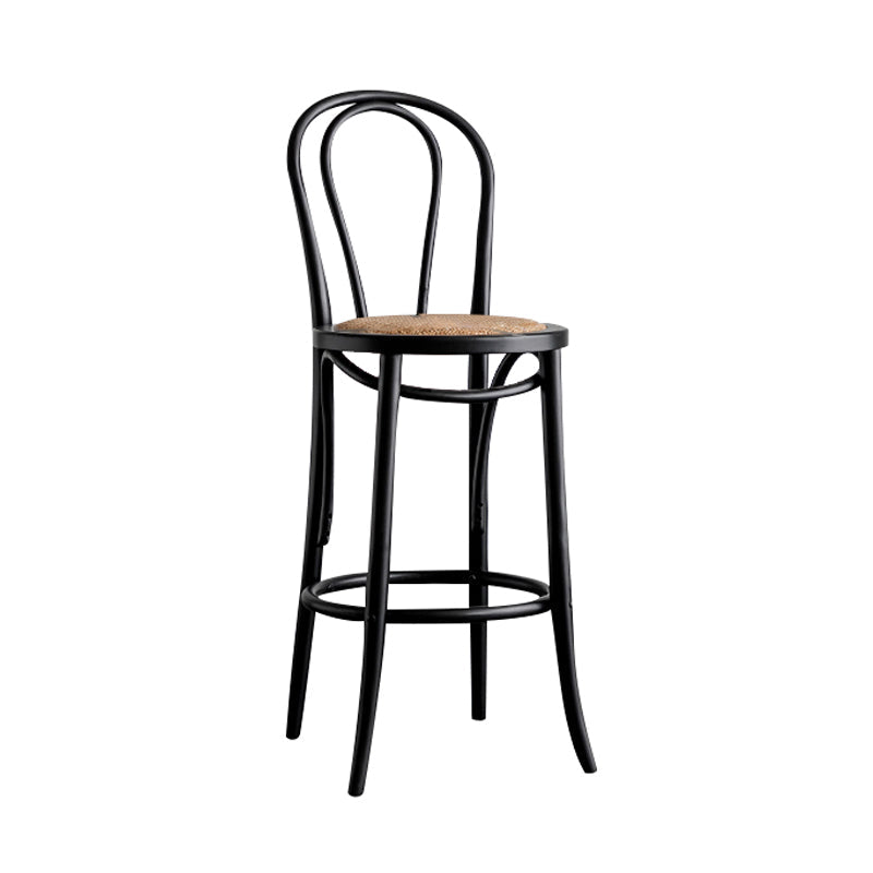 Moderner Holz im Rückenlehne Schalter hoher Stuhl mit 4 Beinen