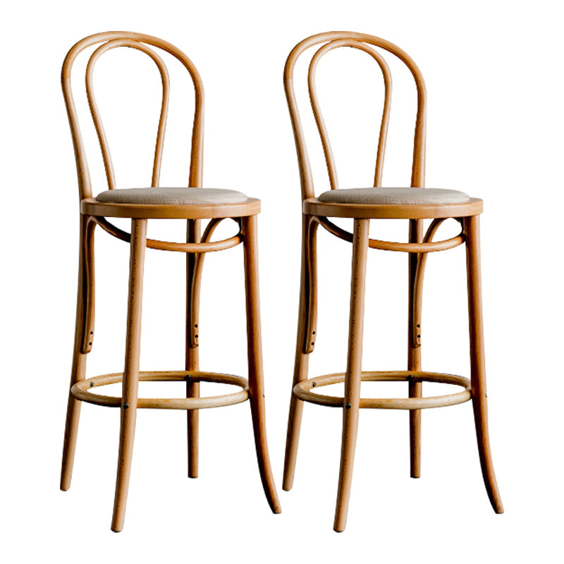 Moderner Holz im Rückenlehne Schalter hoher Stuhl mit 4 Beinen