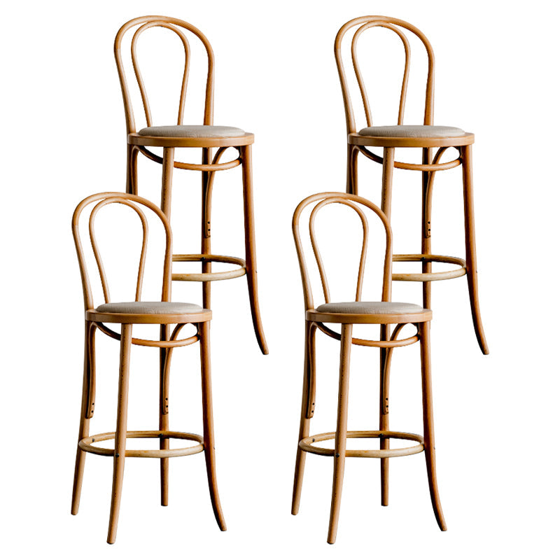 Moderner Holz im Rückenlehne Schalter hoher Stuhl mit 4 Beinen