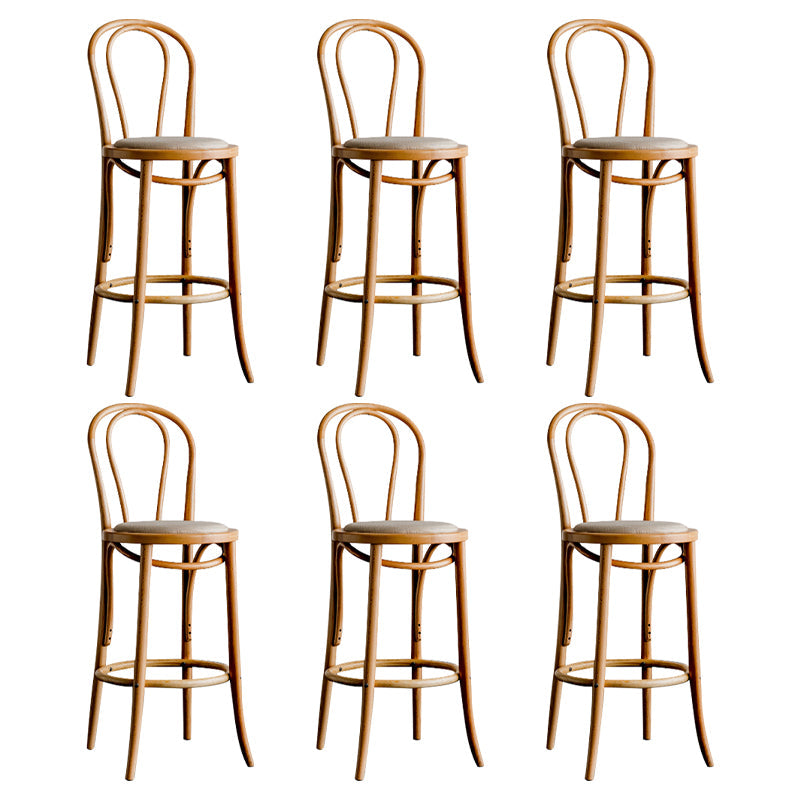 Moderner Holz im Rückenlehne Schalter hoher Stuhl mit 4 Beinen