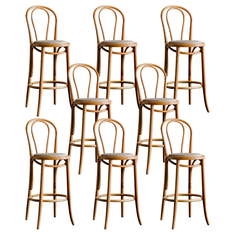 Moderner Holz im Rückenlehne Schalter hoher Stuhl mit 4 Beinen