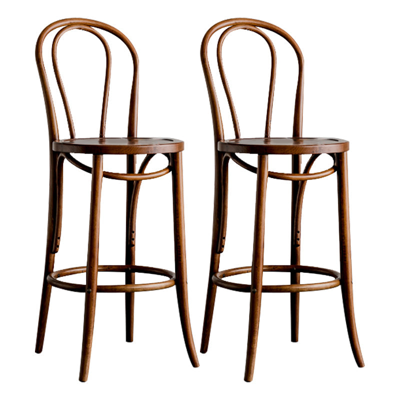 Moderner Holz im Rückenlehne Schalter hoher Stuhl mit 4 Beinen