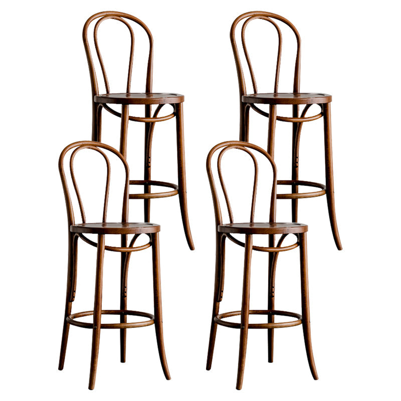 Moderner Holz im Rückenlehne Schalter hoher Stuhl mit 4 Beinen