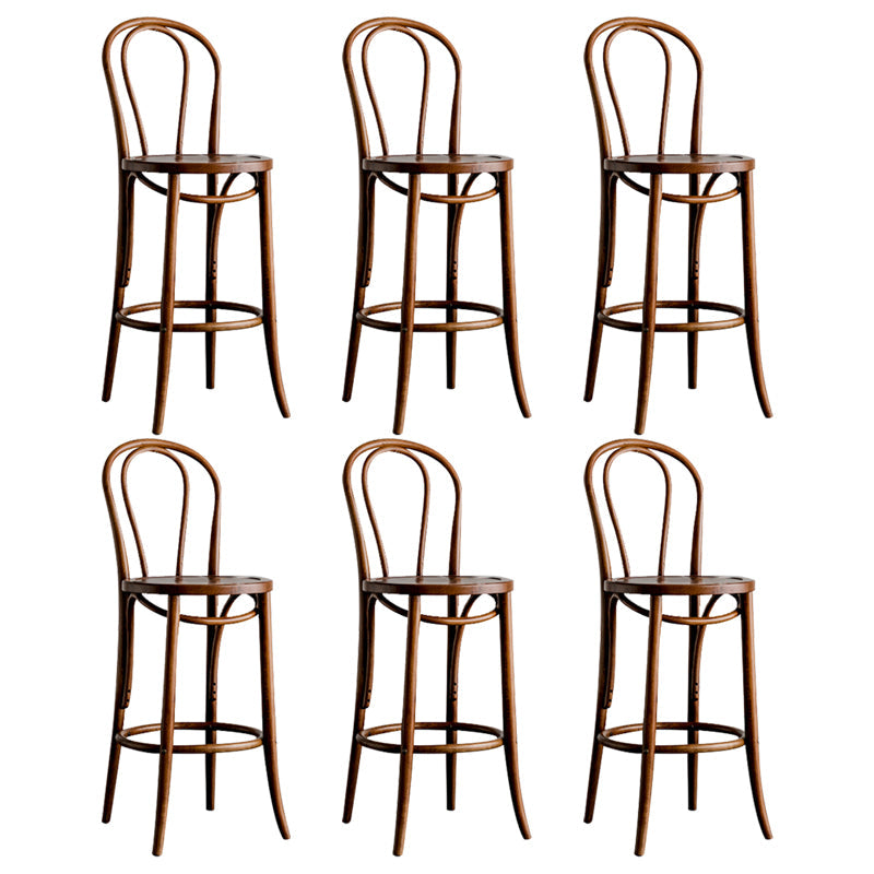 Moderner Holz im Rückenlehne Schalter hoher Stuhl mit 4 Beinen