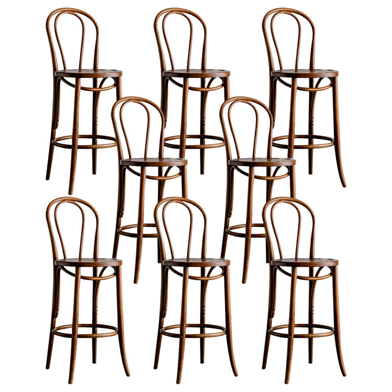 Moderner Holz im Rückenlehne Schalter hoher Stuhl mit 4 Beinen