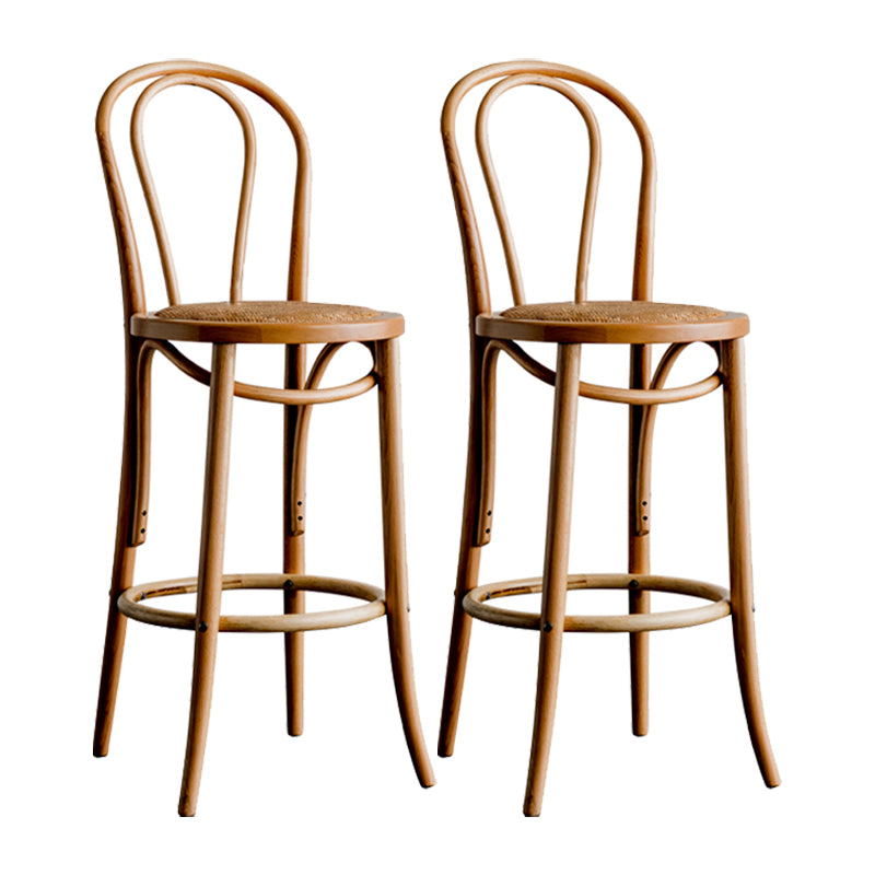 Moderner Holz im Rückenlehne Schalter hoher Stuhl mit 4 Beinen