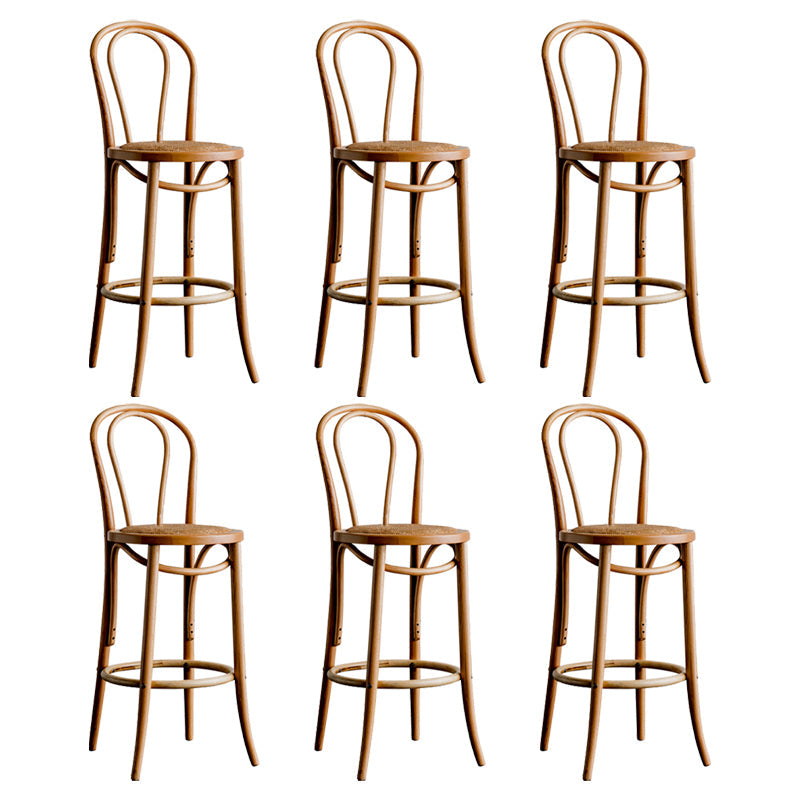 Moderner Holz im Rückenlehne Schalter hoher Stuhl mit 4 Beinen