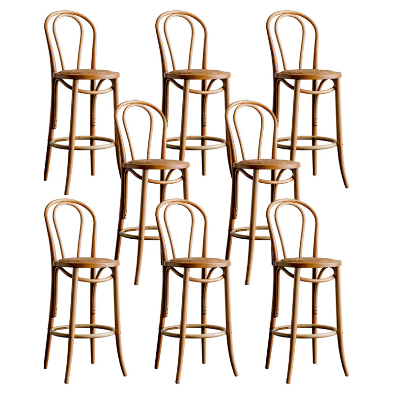 Moderner Holz im Rückenlehne Schalter hoher Stuhl mit 4 Beinen