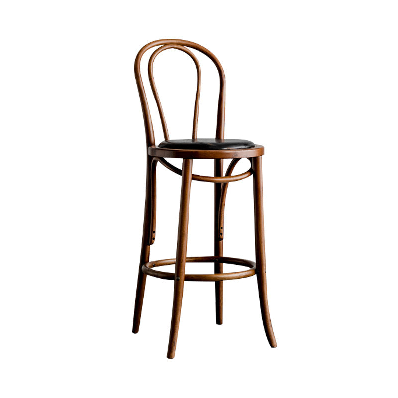 Moderner Holz im Rückenlehne Schalter hoher Stuhl mit 4 Beinen