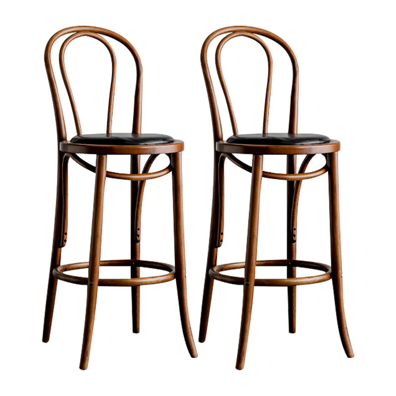 Moderner Holz im Rückenlehne Schalter hoher Stuhl mit 4 Beinen