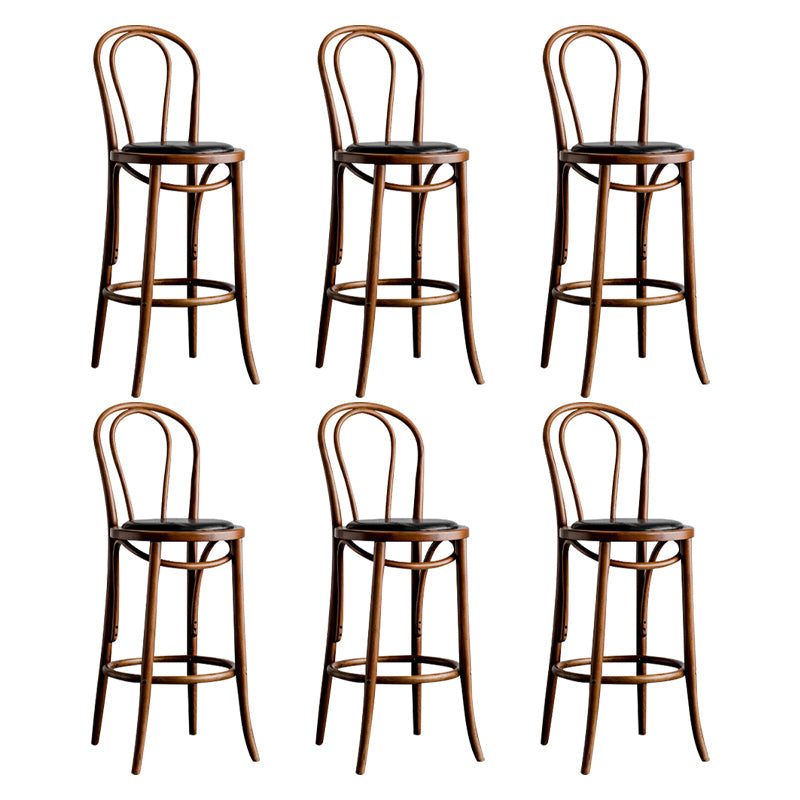 Moderner Holz im Rückenlehne Schalter hoher Stuhl mit 4 Beinen