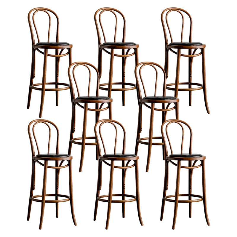 Moderner Holz im Rückenlehne Schalter hoher Stuhl mit 4 Beinen