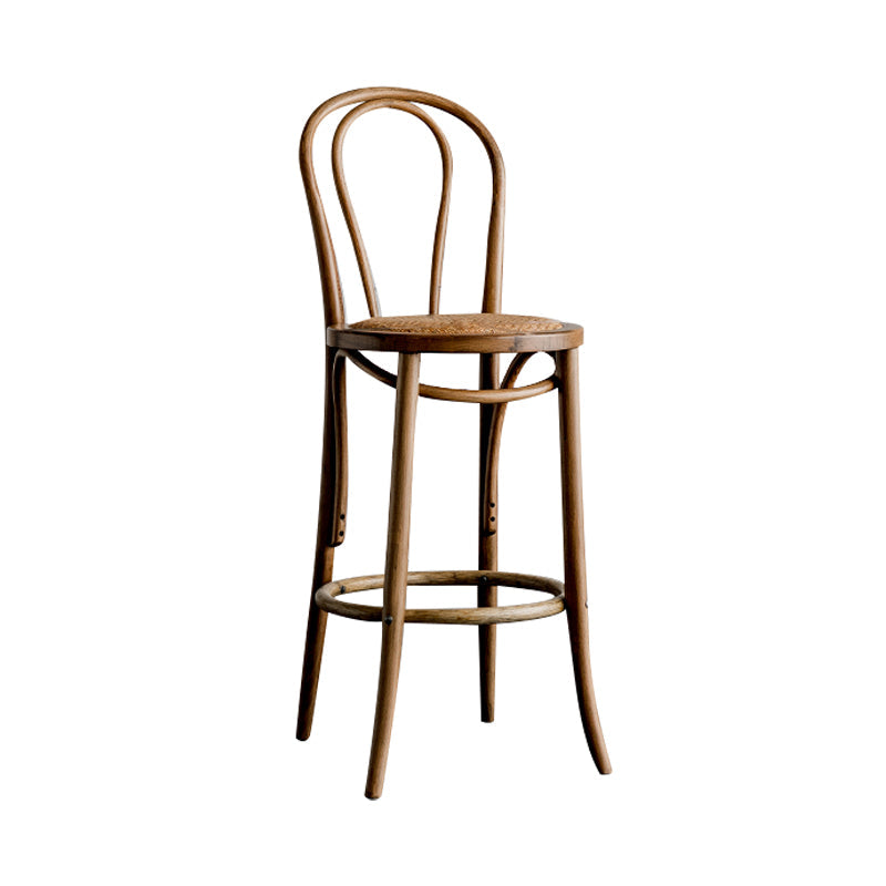 Moderner Holz im Rückenlehne Schalter hoher Stuhl mit 4 Beinen