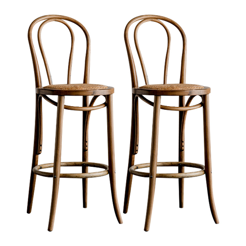 Moderner Holz im Rückenlehne Schalter hoher Stuhl mit 4 Beinen