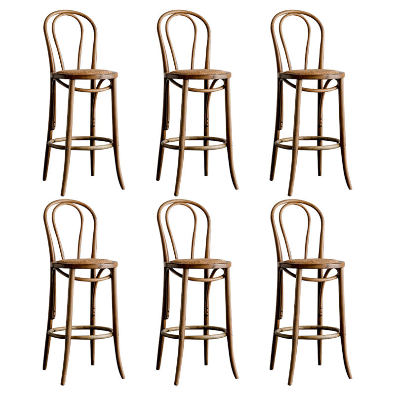 Moderner Holz im Rückenlehne Schalter hoher Stuhl mit 4 Beinen