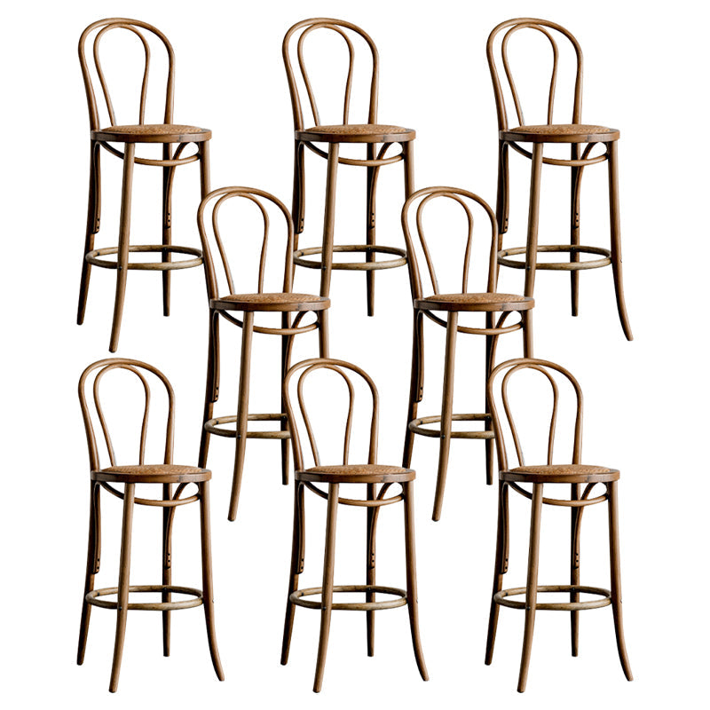 Moderner Holz im Rückenlehne Schalter hoher Stuhl mit 4 Beinen