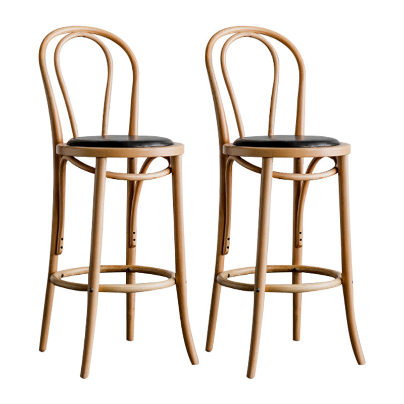 Moderner Holz im Rückenlehne Schalter hoher Stuhl mit 4 Beinen