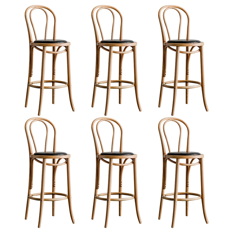 Moderner Holz im Rückenlehne Schalter hoher Stuhl mit 4 Beinen