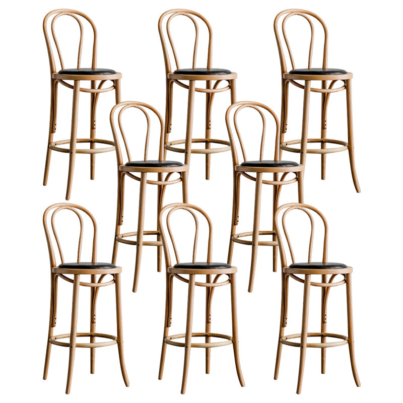 Moderner Holz im Rückenlehne Schalter hoher Stuhl mit 4 Beinen