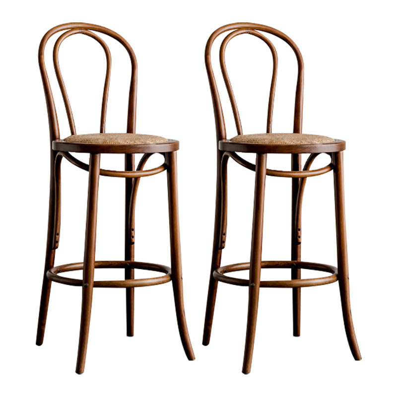 Moderner Holz im Rückenlehne Schalter hoher Stuhl mit 4 Beinen