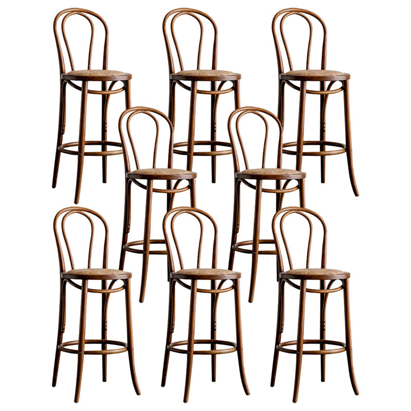 Moderner Holz im Rückenlehne Schalter hoher Stuhl mit 4 Beinen