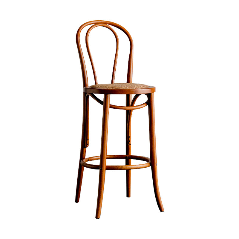 Moderner Holz im Rückenlehne Schalter hoher Stuhl mit 4 Beinen