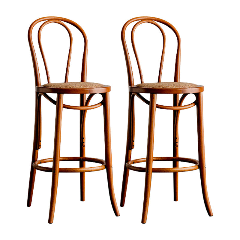 Moderner Holz im Rückenlehne Schalter hoher Stuhl mit 4 Beinen