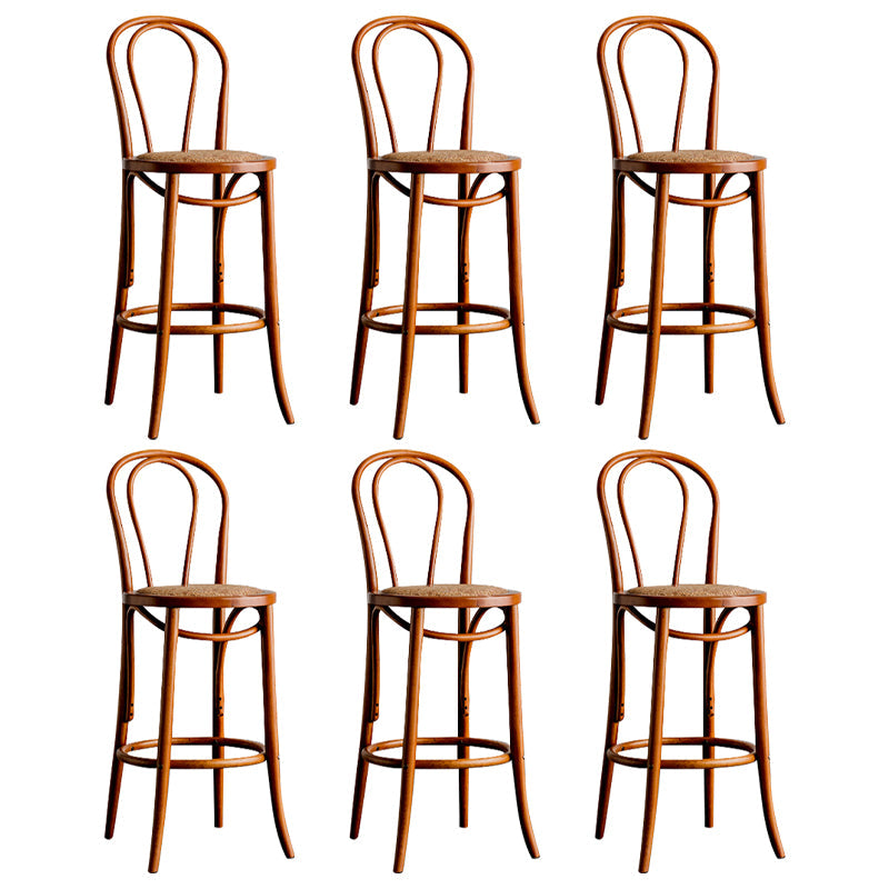 Moderner Holz im Rückenlehne Schalter hoher Stuhl mit 4 Beinen