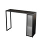 1/2 Pieces Modern Rectangle Sintered Stone Counter Table with High Stools