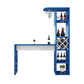 Contemporary Glass Top Rectangle Bar Table for Kitchen Dining Room Clearhalo 'Bar Furniture' 'Bar Tables' 'bar_tables' 'furn' 'furn_bar_tables' 'Furniture' 'Kitchen & Dining Furniture' 7734803