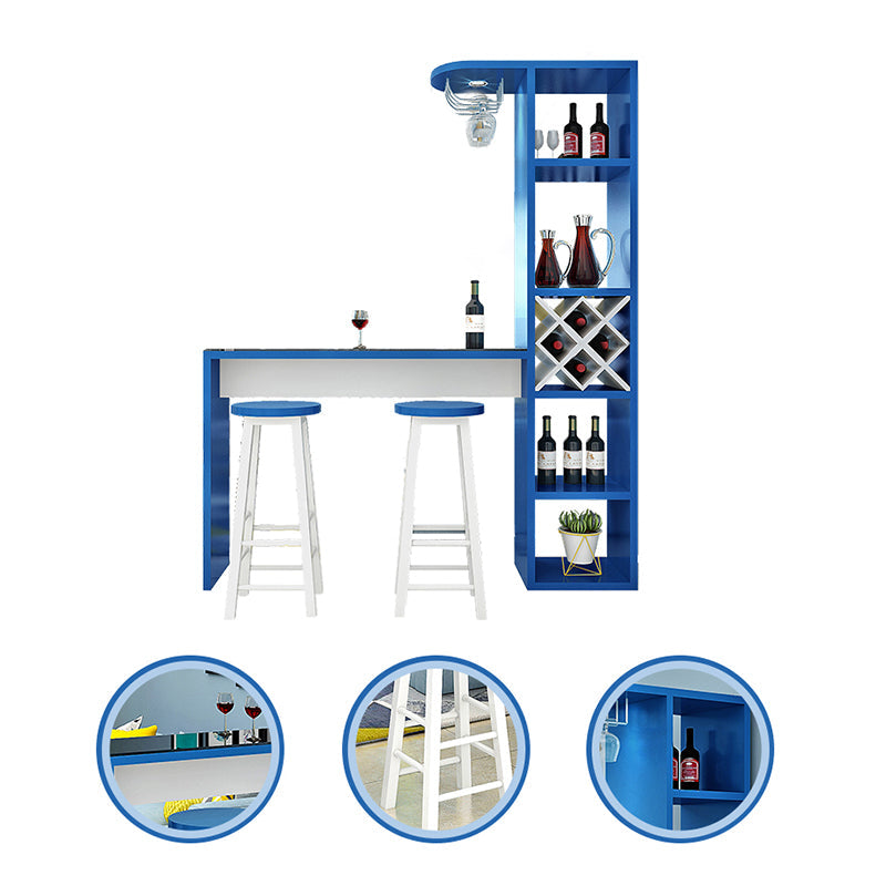 Contemporary Glass Top Rectangle Bar Table for Kitchen Dining Room Clearhalo 'Bar Furniture' 'Bar Tables' 'bar_tables' 'furn' 'furn_bar_tables' 'Furniture' 'Kitchen & Dining Furniture' 7734804