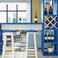 Contemporary Glass Top Rectangle Bar Table for Kitchen Dining Room Clearhalo 'Bar Furniture' 'Bar Tables' 'bar_tables' 'furn' 'furn_bar_tables' 'Furniture' 'Kitchen & Dining Furniture' 7734807