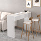 Contemporary Rectangle Double Pedestal Bar Table for Kitchen Dining Room Clearhalo 'Bar Furniture' 'Bar Tables' 'bar_tables' 'furn' 'furn_bar_tables' 'Furniture' 'Kitchen & Dining Furniture' 7734815