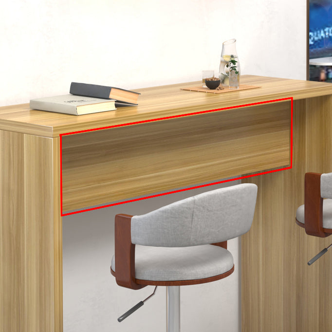 Contemporary Rectangle Double Pedestal Bar Table for Kitchen Dining Room Clearhalo 'Bar Furniture' 'Bar Tables' 'bar_tables' 'furn' 'furn_bar_tables' 'Furniture' 'Kitchen & Dining Furniture' 7734824
