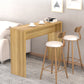 Contemporary Rectangle Double Pedestal Bar Table for Kitchen Dining Room Clearhalo 'Bar Furniture' 'Bar Tables' 'bar_tables' 'furn' 'furn_bar_tables' 'Furniture' 'Kitchen & Dining Furniture' 7734826