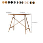 Modern Living Room Rectangle Wooden Trestle Bar Dining Table
