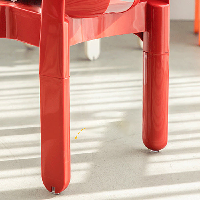 Plastic eetkamerstoelen Noordse stijl Open achterste eetkamerstoel voor eetkamer