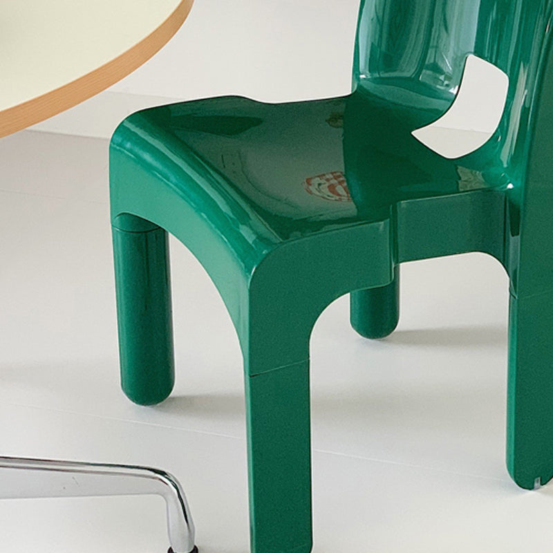 Plastic eetkamerstoelen Noordse stijl Open achterste eetkamerstoel voor eetkamer