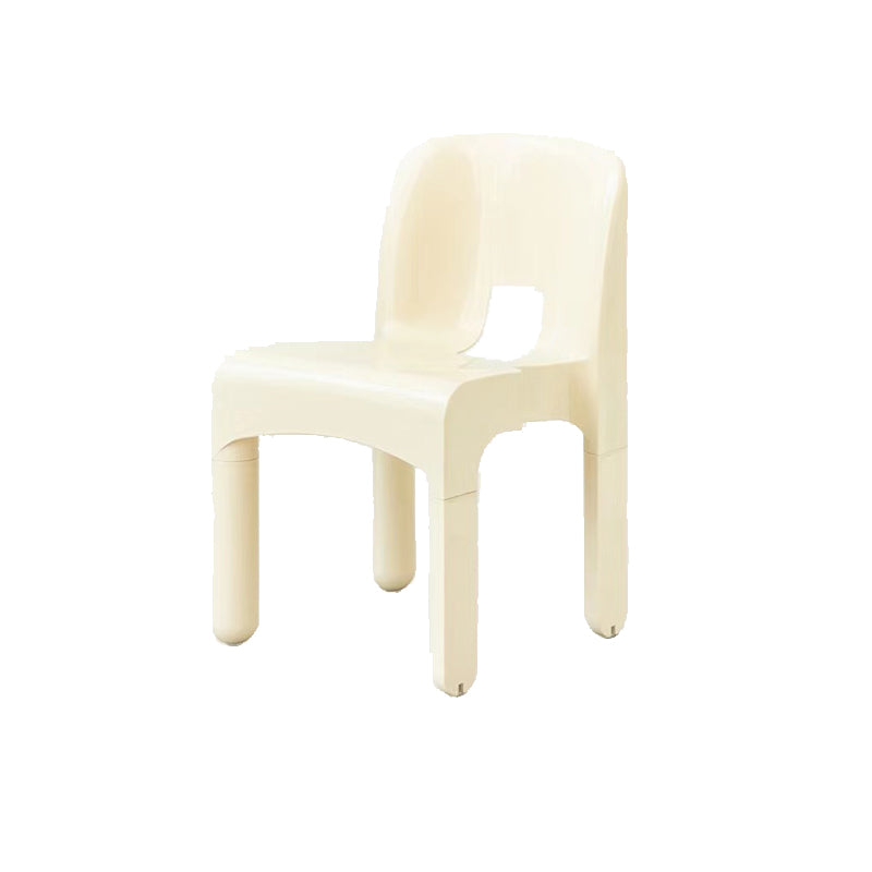 Plastic eetkamerstoelen Noordse stijl Open achterste eetkamerstoel voor eetkamer