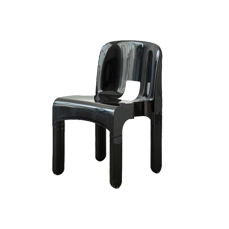 Plastic eetkamerstoelen Noordse stijl Open achterste eetkamerstoel voor eetkamer