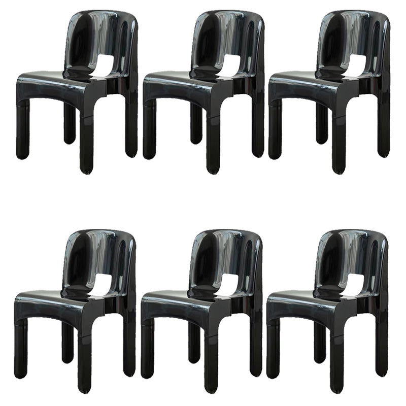 Plastic eetkamerstoelen Noordse stijl Open achterste eetkamerstoel voor eetkamer