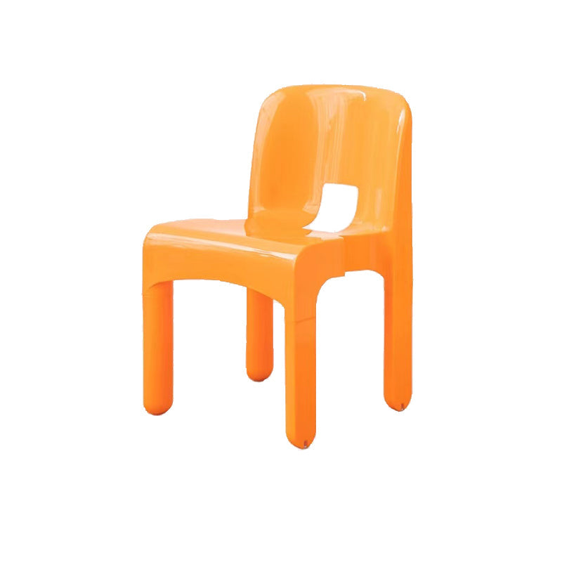 Plastic eetkamerstoelen Noordse stijl Open achterste eetkamerstoel voor eetkamer